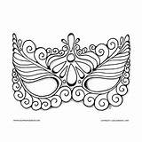 Coloring Masquerade Pages Mask Getcolorings Halloween Getdrawings sketch template