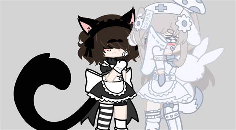 nao  wanted  kitteh wear  maid dress   club outfits gacha club oc ideas anime