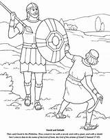 David Goliath Coloring Bible Story Crafts Azcoloring Pages Und sketch template