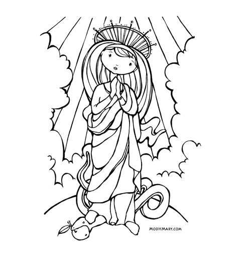 mary catholic coloring page catholic coloring pages  kids