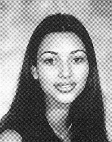 Kim Kardashian Yearbook Photo Kim Kardashian Before Kim Kardashian