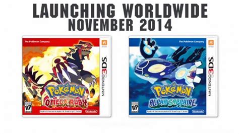 Nintendo Announces Pokémon Omega Ruby And Alpha Sapphire For 3ds Game