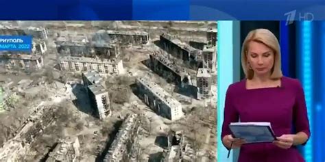 Russian State Tv Appears To Blame Ukrainians For Mariupol Devastation