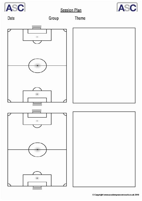 soccer practice plan template lovely  downloads academy soccer