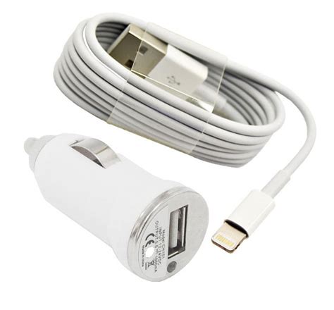 8 Pin Usb Lightning Cable Cord And Car Charger For Apple