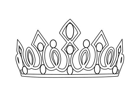 pretty crown coloring page  girls printable  coloring pages