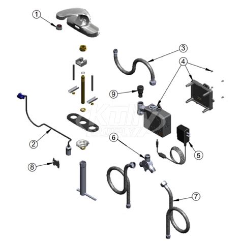 ts brass ec  faucet parts breakdown kullysupplycom