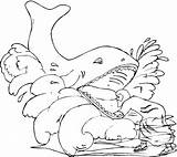 Jonah Coloring Whale Pages Kids Printable sketch template