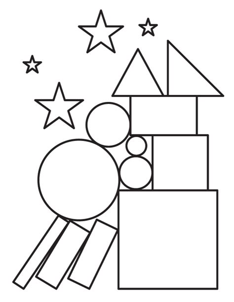 coloring pages  shapes