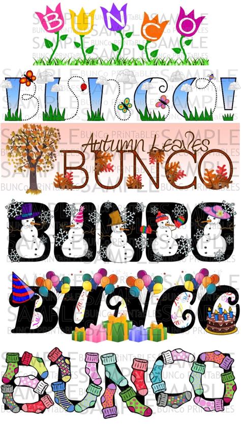 shop bunco bunco party  themes