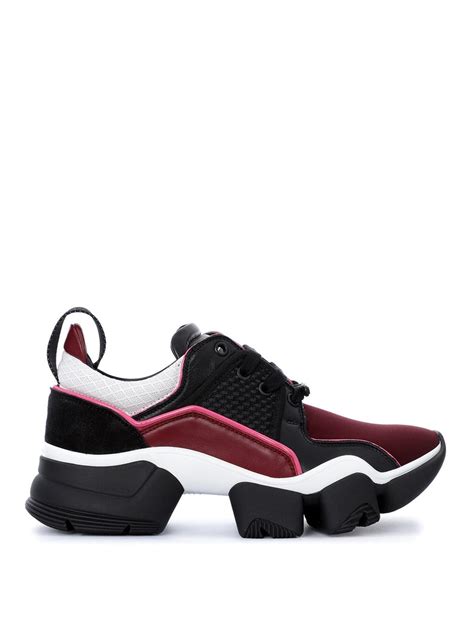 givenchy jaw leather  neoprene sneakers  men lyst