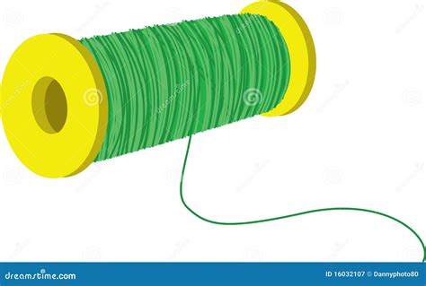 thread stock vector illustration  needle color illustration