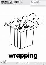 Wrapping Coloring sketch template