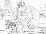 Ralph Breaks Coloring Internet Pages Wreck Vanellope Yesss Filminspector Shank Downloadable sketch template