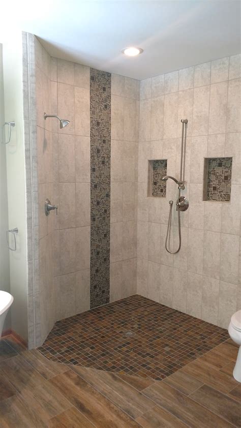 Maplewood Master Bathroom Remodel Roll In Shower