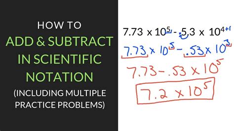 subtract scientific notation sharedoc