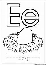 Letter Coloring Pages Alphabet Worksheets Egg Printable Letters sketch template
