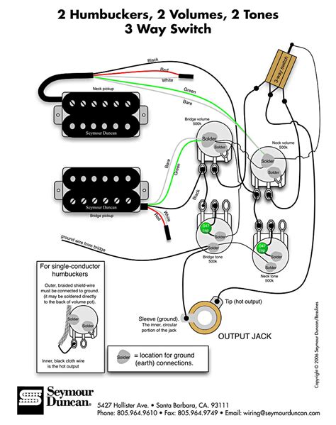 wiring diagram  les paul guitar