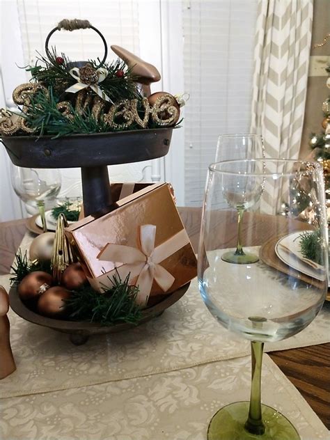dollar tree christmas tablescape decorate   tip
