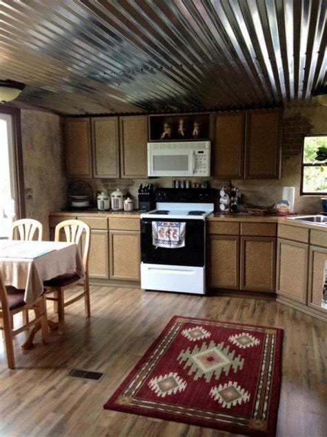 mobile home renovation professional artist creates rustic masterpiece mobile home living
