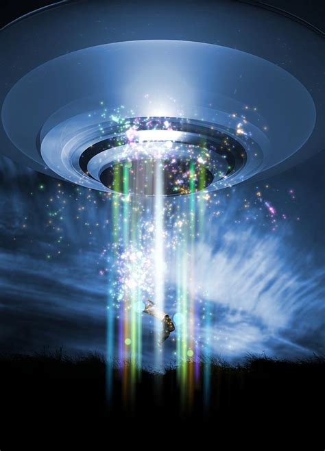 Ufo Human Abduction Conceptual Artwork Photograph By