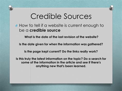 credible sources powerpoint    id