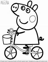 Pig Peppa Coloring Pages Printable Color sketch template