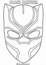 Panther Mask Coloring Da Colorare Pages Maschera Avengers Man Iron Kids Marvel Face Di Colouring Superhero Drawing Discover sketch template