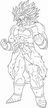 Broly Dragon Goku Dibujo Vegeta Dbz Lineart Ssj Dragonball Desenhos Lapiz sketch template