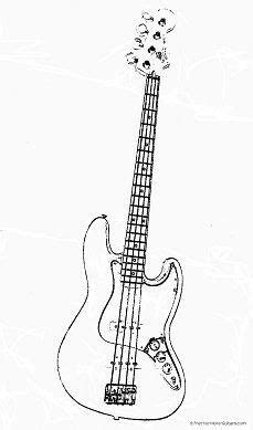 bass guitar coloring pages richard mcnarys coloring pages
