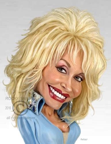 dolly rebecca parton dean medium celebrity caricatures celebrity