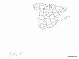Spain Map Outline Provinces sketch template