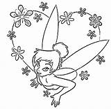 Tinkerbell Pages Disney Coloring Printable Princess Bell Tinker Color Valentine Christmas Print Kids Colouring Friends Emo Printables Getcolorings Book Clipart sketch template