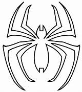 Spiderman Stencils sketch template