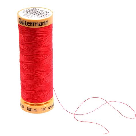 gutermann bright red thread   cotton wt sewing thread  purpose domestic