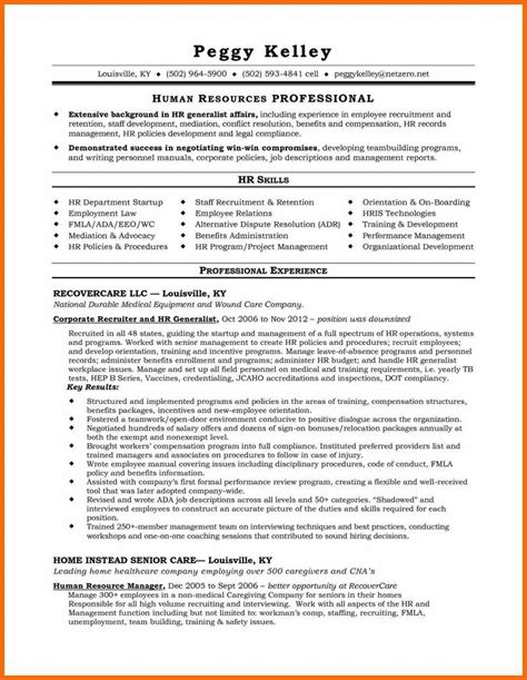 sample hr generalist resume templates office  job