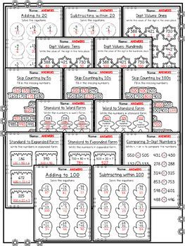 winter math worksheets  grade  curriculum kingdom tpt