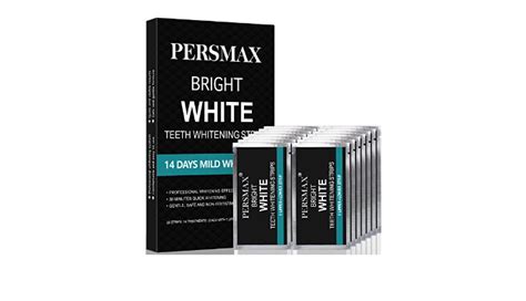 persmax teeth whitening strips  sensitive teeth whitener  tooth