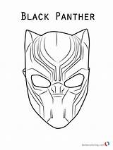 Panther Mask Coloring Printable Pages Marvel Kids Superhero Color Print sketch template