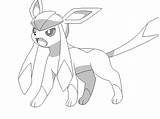 Glaceon Drawing Getdrawings sketch template