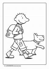 Kleurplaat Poppen Papieren Hond Peuter Boekentas Tekeningen Dier Bezoeken Kleurplaten Afkomstig sketch template