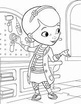 Doc Mcstuffins Coloring Tools Pages Her sketch template