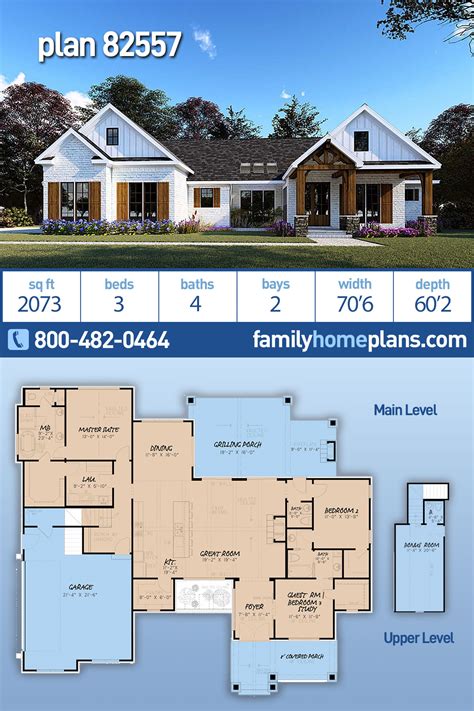 modern ranch house plan   square feet family home plans blog