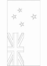 Coloring Flag Flags Pages Maps Kingdom United Map Zealand Unit Location National sketch template
