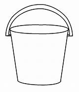 Bucket Coloring Pages Water Template Color Print Size Paper Sketch Tocolor Utilising Button sketch template
