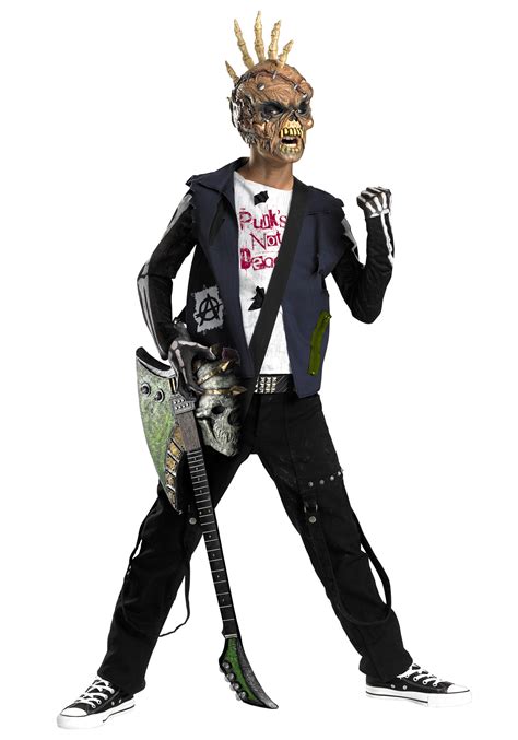 Punk Rocker Zombie Costume Halloween Costumes