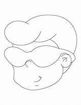 Sunglasses Coloring Wearing Boy Pages sketch template