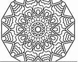 Coloring Pages Printable Adults Simple Mandala Pattern Tocolor Snowflake Book Gel Sheet Pdf Pens sketch template
