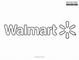 Coloring Wal Mart Logo Fun Super sketch template