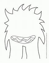 Monster Printable Templates Kids Monsters Coloring Eyed Easy Template Cute Craft Preschool Pages Step Crafts Halloween Four Ink Rigid Lets sketch template